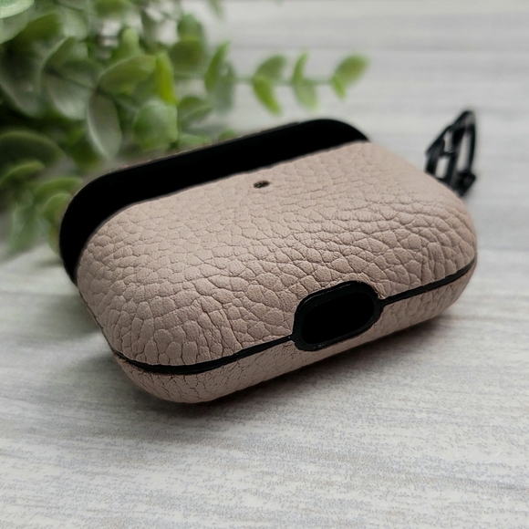 Apple Airpods Pro Leather Case Beige - Picture 5 of 5